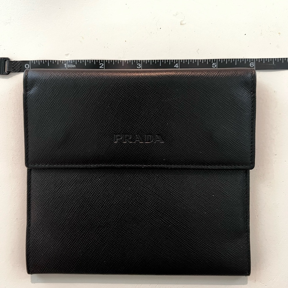 Prada Saffiano Leather Agenda / Passport Wallet - Picture 1 of 9